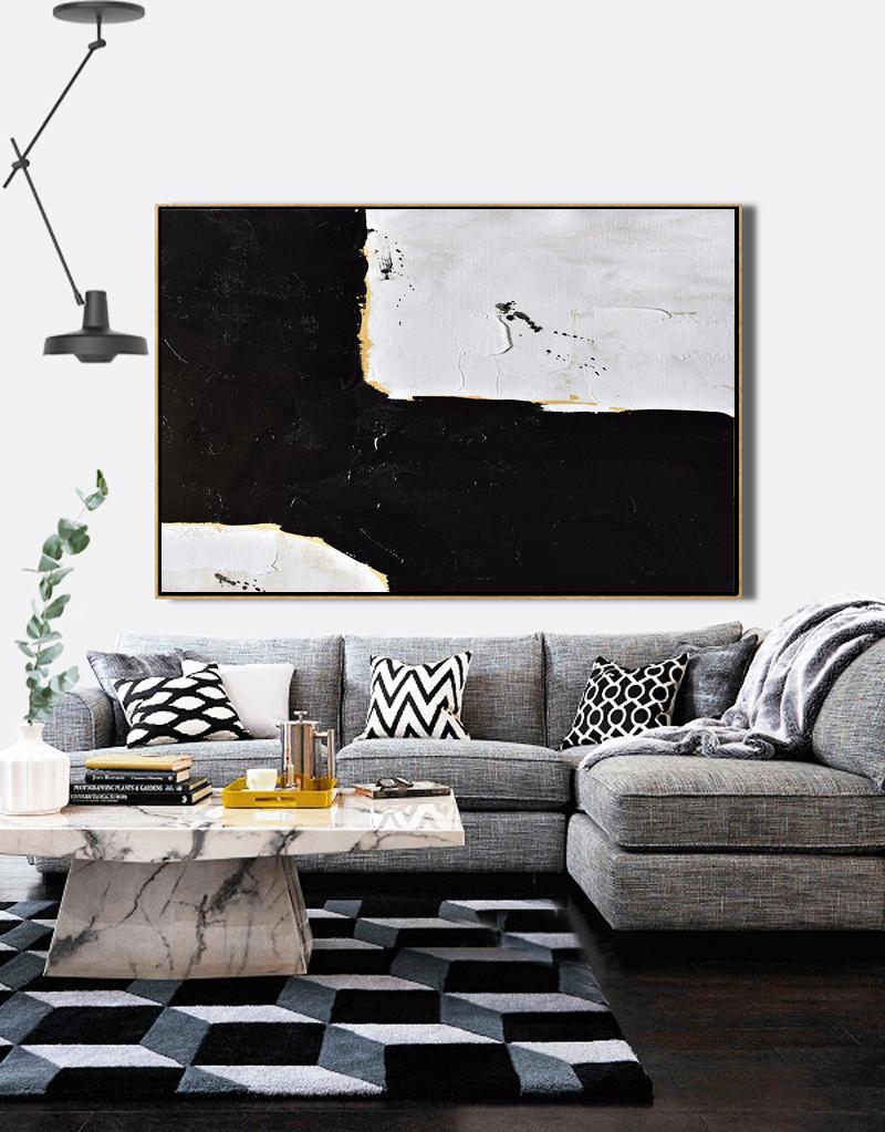 Horizontal Palette Knife Minimalist Art #C34Z - Click Image to Close